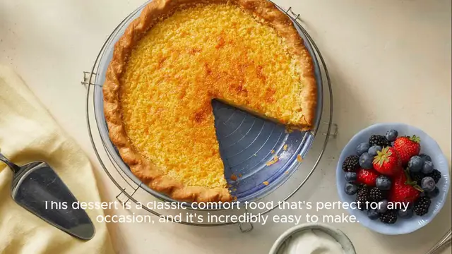 Video thumbnail for Old Fashioned Buttermilk Pie