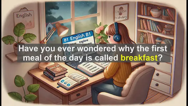 Video thumbnail for 2500 Must Know CEFR B1 Vocabulary - The Origins and Meaning of 'Breakfast': More Than Just a Morning Meal