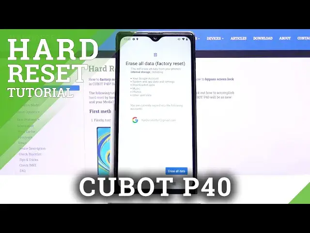 'Video thumbnail for How to Reset Settings in CUBOT P40 – Reset Default Configuration'