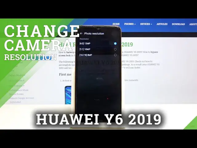 'Video thumbnail for How to Change Photo Resolution in Huawei Y6 2019 - Switch Camera Quality'
