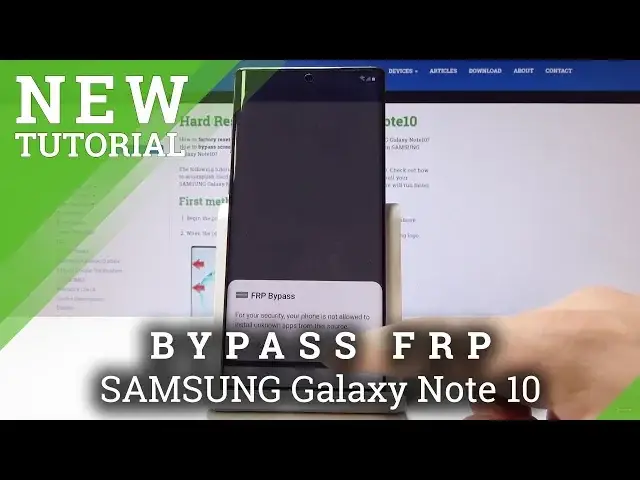 'Video thumbnail for SAMSUNG Galaxy Note 10 Bypass Google Verification / Skip Google Protection'