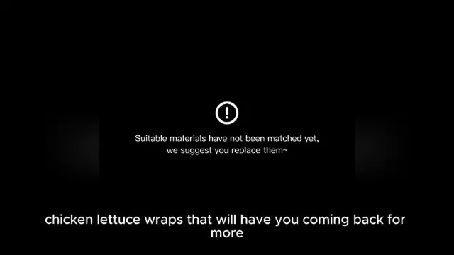 Video thumbnail for Lettuce wraps recipe