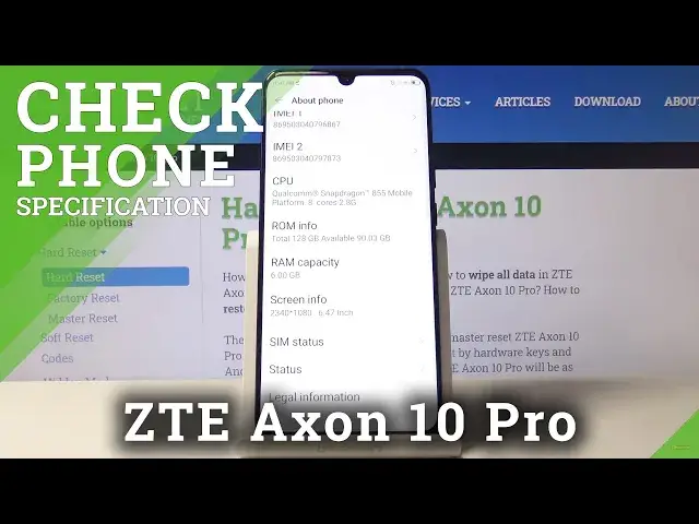 'Video thumbnail for How to Check Phone Specifications in ZTE Axon 10 Pro – Verify Specs'