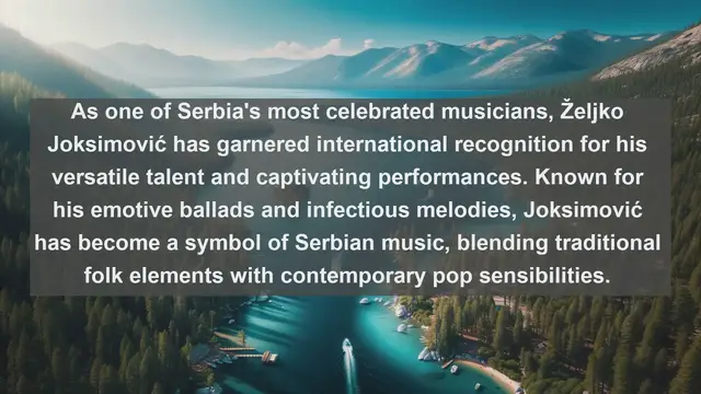 Video thumbnail for Serenade from the Balkans: Top 10 Famous Singers in Serbia