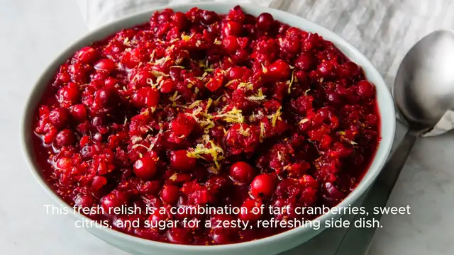 Video thumbnail for cranberry relish recipe