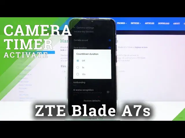 'Video thumbnail for How to Set Camera Timer in ZTE Blade A7s – Camera Settings'