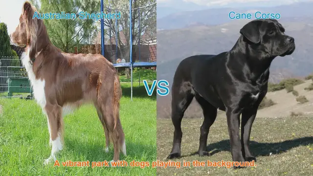 Video thumbnail for Australian Shepherd VS Cane Corso