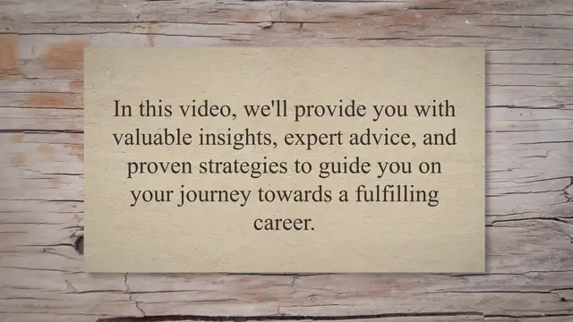 'Video thumbnail for Unlocking Your Career Potential: The Ultimate Guide to Finding Your Dream Job'