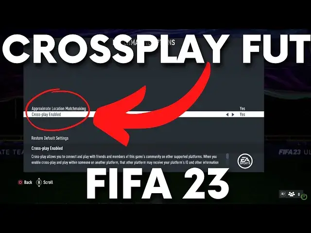 'Video thumbnail for How to Enable / Disable FUT Crossplay in FIFA 23?'