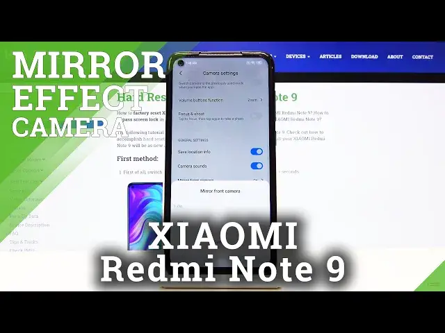 'Video thumbnail for How to Enable Camera Mirror Effect on XIAOMI Redmi Note 9 – Turn Off Mirror Feature'