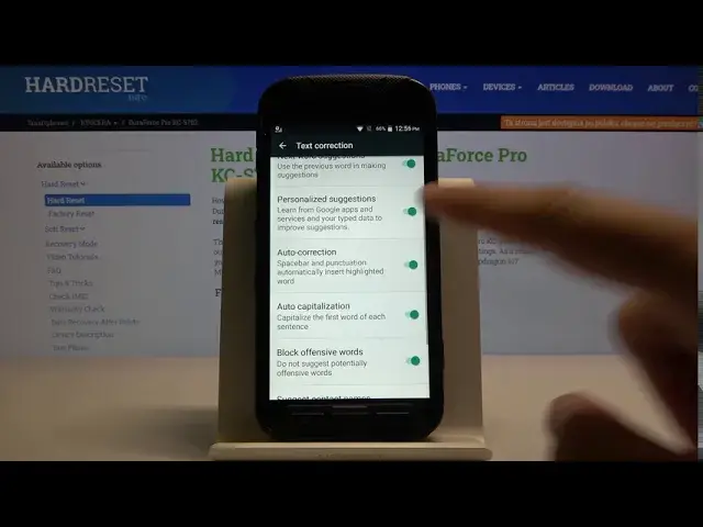 Video thumbnail for How to Open Auto Correction Settings in Kyocera DuraForce Pro - Manage Text Correction Options