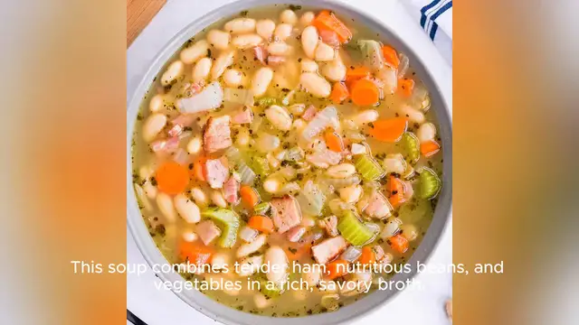Video thumbnail for ham and bean soup recipe