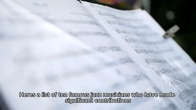 Video thumbnail for Top 10 Famous Jazz Musicians