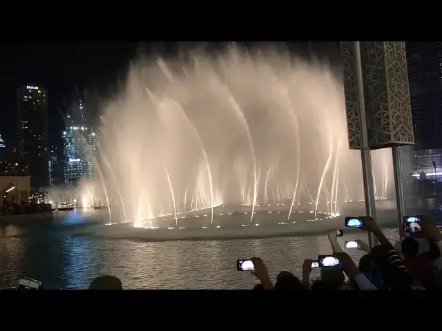 Video thumbnail for Dubai mall - Burj Khalifa Fountain show shot by iPhone X