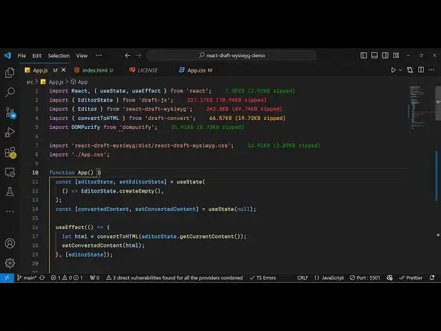 Video thumbnail for Build a React.js Draft.js WYSIWYG Rich Text & HTML Editor With Live Preview in Browser Using JS