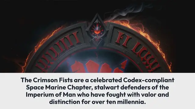 Video thumbnail for Crimson Fists: Stalwart Defenders of the Imperium