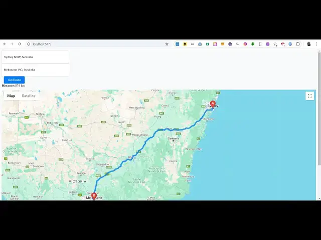 Video thumbnail for Build a Google Maps React App with Autocomplete, Markers, and Route Directions & Places API Tutorial