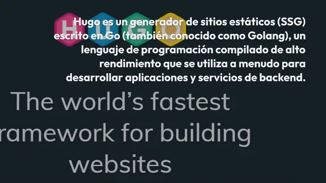 Video thumbnail for Cómo construir un sitio estático rapidísimo con Hugo