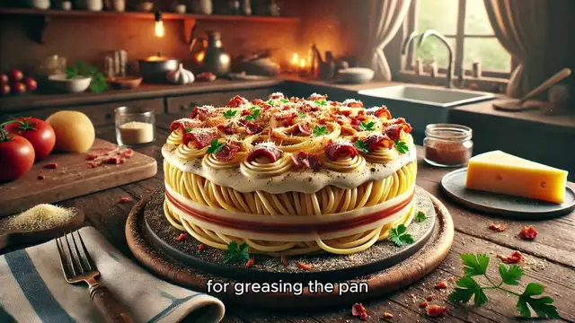 Video thumbnail for Carbonara Cake