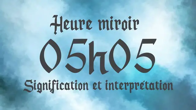 Video thumbnail for 🔮 HEURE MIROIR 05h05 - Signification et Interprétation angélique