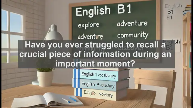Video thumbnail for 2500 Must Know CEFR B1 Vocabulary - Understanding the Word 'Remember': Meanings, Uses, and Common Errors