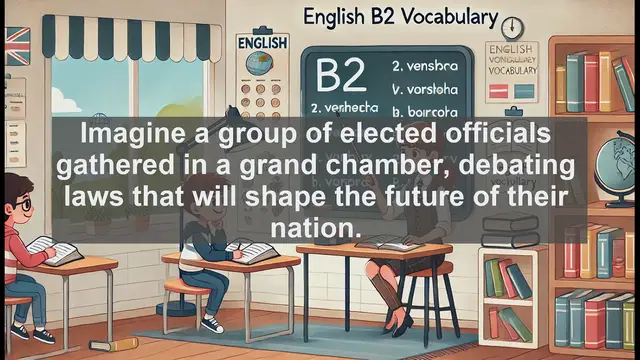 Video thumbnail for 1500 Must Know CEFR B2 Vocabulary - Parliament: Key Concept in Democratic Systems Explained