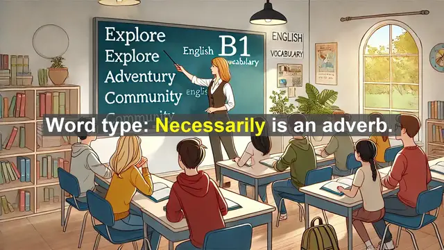 Video thumbnail for 2500 Must Know CEFR B1 Vocabulary - How to Use 'Necessarily' Correctly in English