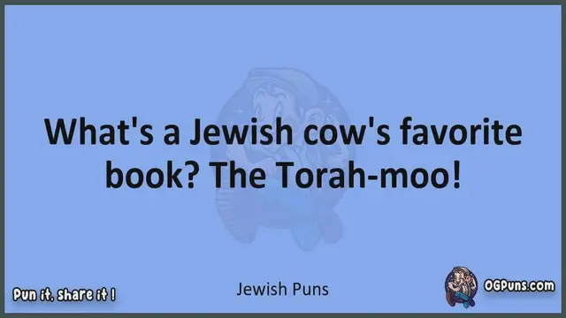 Video thumbnail for Jewish - Jokes, Puns, Wordplays, and Laughter