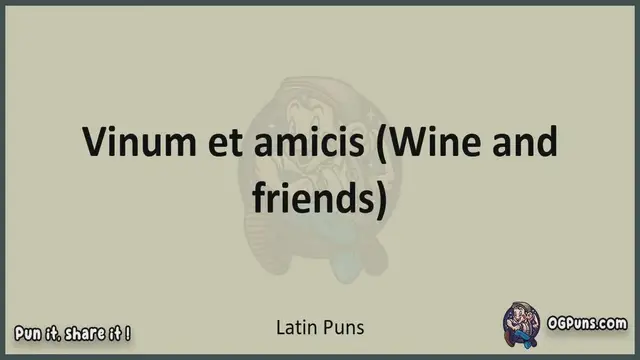 Video thumbnail for Latin - Jokes, Puns, Wordplays, and Laughter