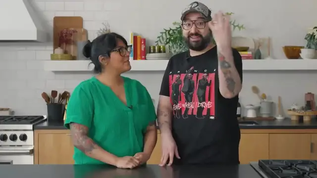 'Video thumbnail for Sea Urchin Challenge; 2 Chefs Make Dinner and Dessert With Uni ¦ Mystery Menu ¦ NYT Cooking (720p 24fps)'