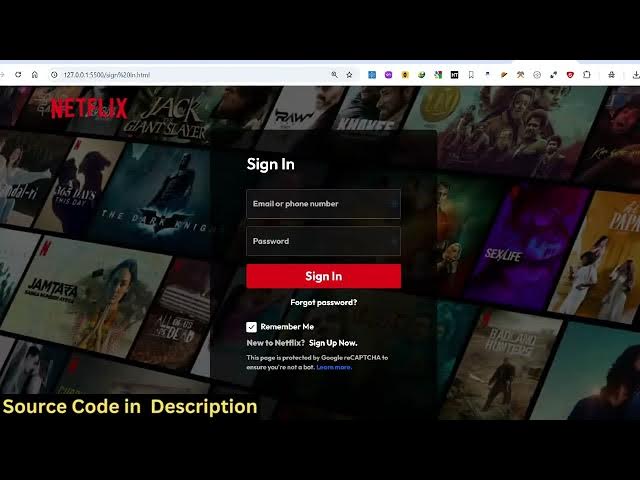 Video thumbnail for Build a Netflix Website UI Clone in Browser Using HTML CSS & Javascript