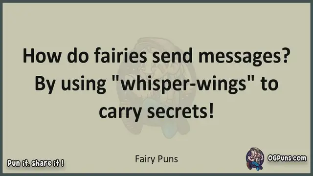 Video thumbnail for Fairy - Jokes, Puns, Wordplays, and Laughter