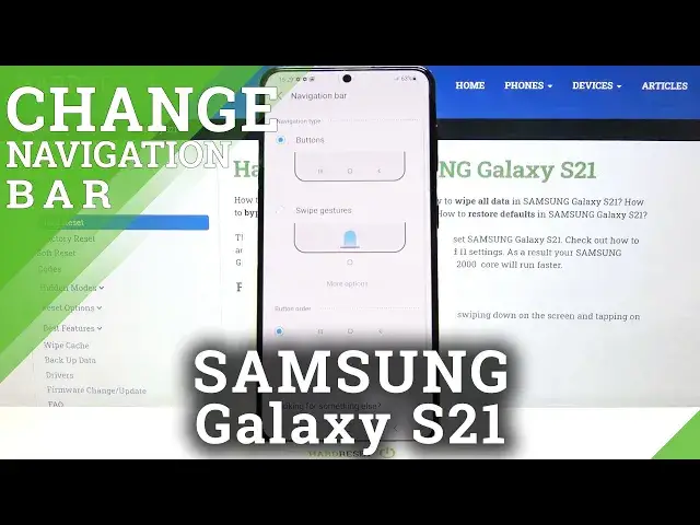 Video thumbnail for How to Change Navigation Bar on SAMSUNG Galaxy S21 - Swipe Gesture / Buttons