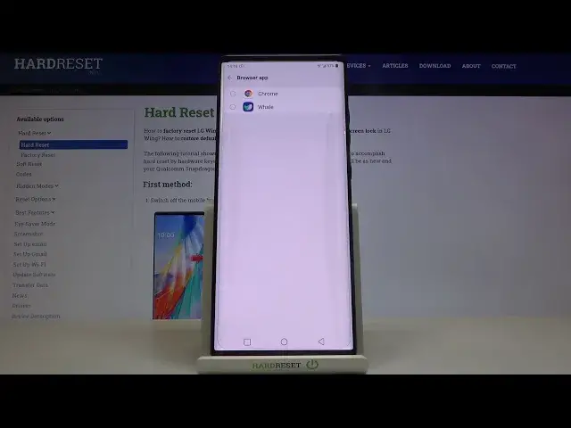 'Video thumbnail for How to Change Default Browser on LG Wing – Set Up Default Browser'