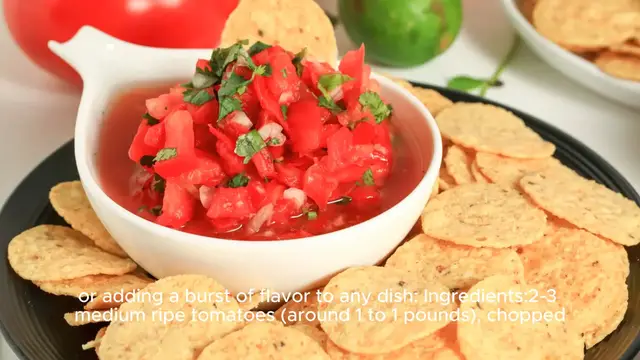 Video thumbnail for Salsa recipe with fresh tomatoes