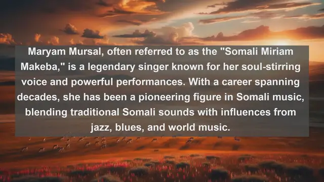 Video thumbnail for Harmonizing Somalia: Top 10 Famous Singers in Somali Music Scene