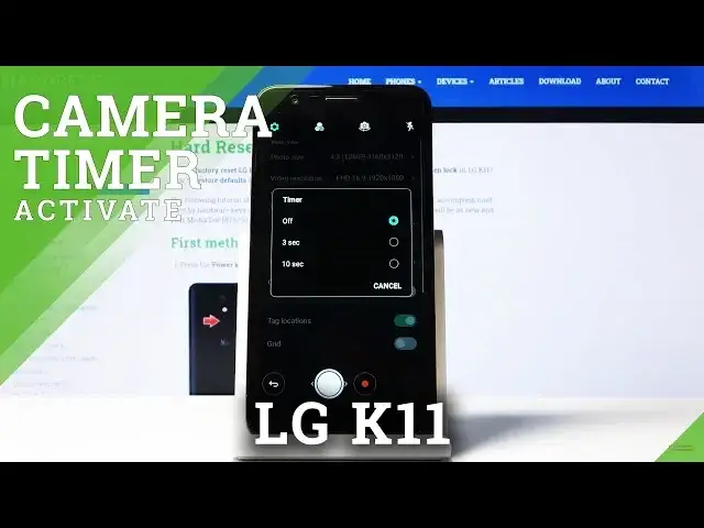 'Video thumbnail for How to Set Up Camera Timer in LG K11 – Camera Settings'