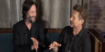'Video thumbnail for Video: Keanu Reeves & Alex Winter Say 'This is No GODOT You've Ever Seen''