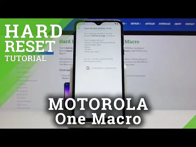 Video thumbnail for How to Hard Reset MOTOROLA One Macro - Factory Reset Instructions