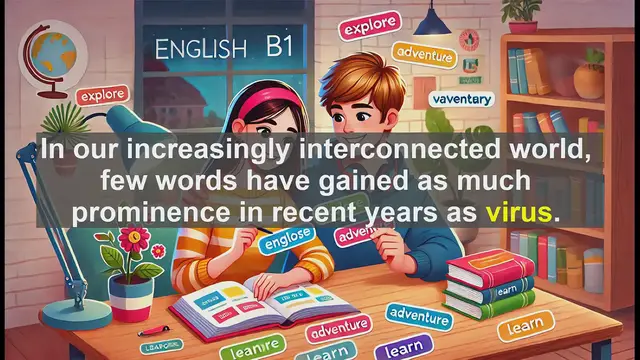 Video thumbnail for 2500 Must Know CEFR B1 Vocabulary - Virus: Exploring Its Biological and Digital Impact