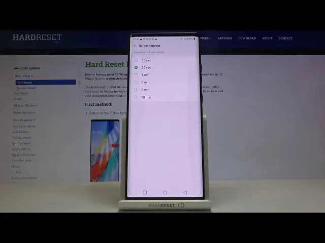 Video thumbnail for How to Change Screen Timeout on LG Wing – Adjust Screen Timeout
