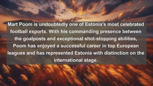 Video thumbnail for Exploring Estonian Football Excellence: Top 10 Famous Football Players from Estonia
