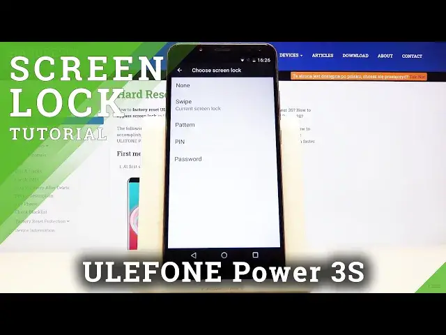 Video thumbnail for How to Change Lock Method in ULEFONE Power 3S – Find Lock Options