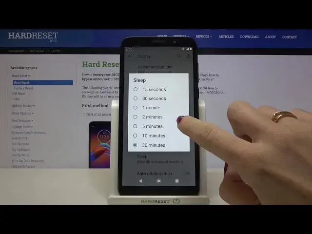 'Video thumbnail for How to Adjust Screen Timeout in Motorola E6 Play – Change Screen Lock Time'