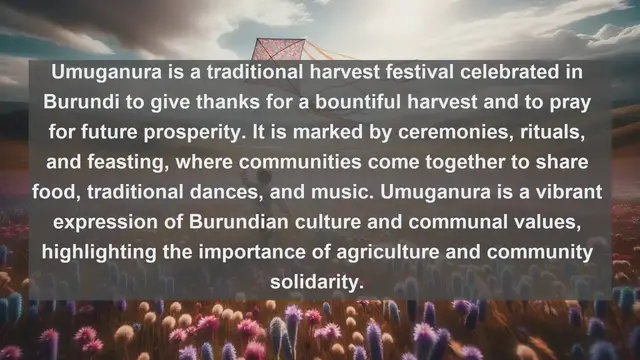 Video thumbnail for Celebrating Burundian Culture: Top 10 Famous Festivals in Burundi
