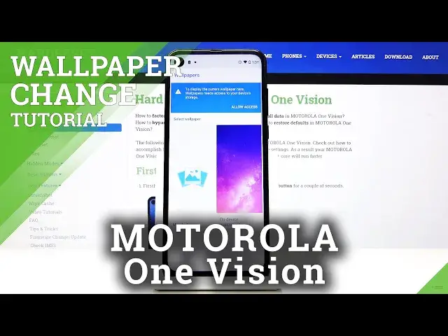 'Video thumbnail for How to Change Wallpaper in Motorola One Vision - Update Lock Screen'