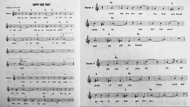 Video thumbnail for Happy Are They - Catholic Mass Song Sheet Music