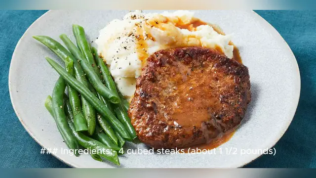 Video thumbnail for cubed steak recipe
