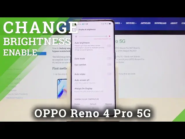 'Video thumbnail for How to Turn On Auto-Brightness – Display Settings in OPPO Reno 4 Pro 5G'