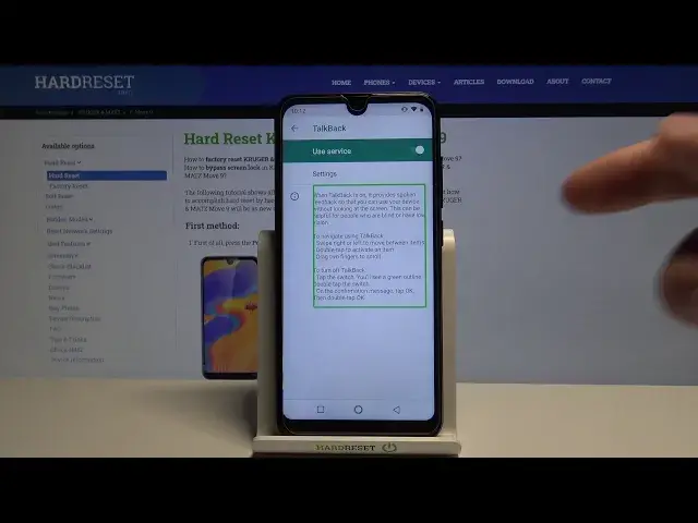 Video thumbnail for How to Activate TalkBack on KRUGER & Matz Move 9 – Use TalkBack